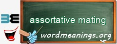 WordMeaning blackboard for assortative mating